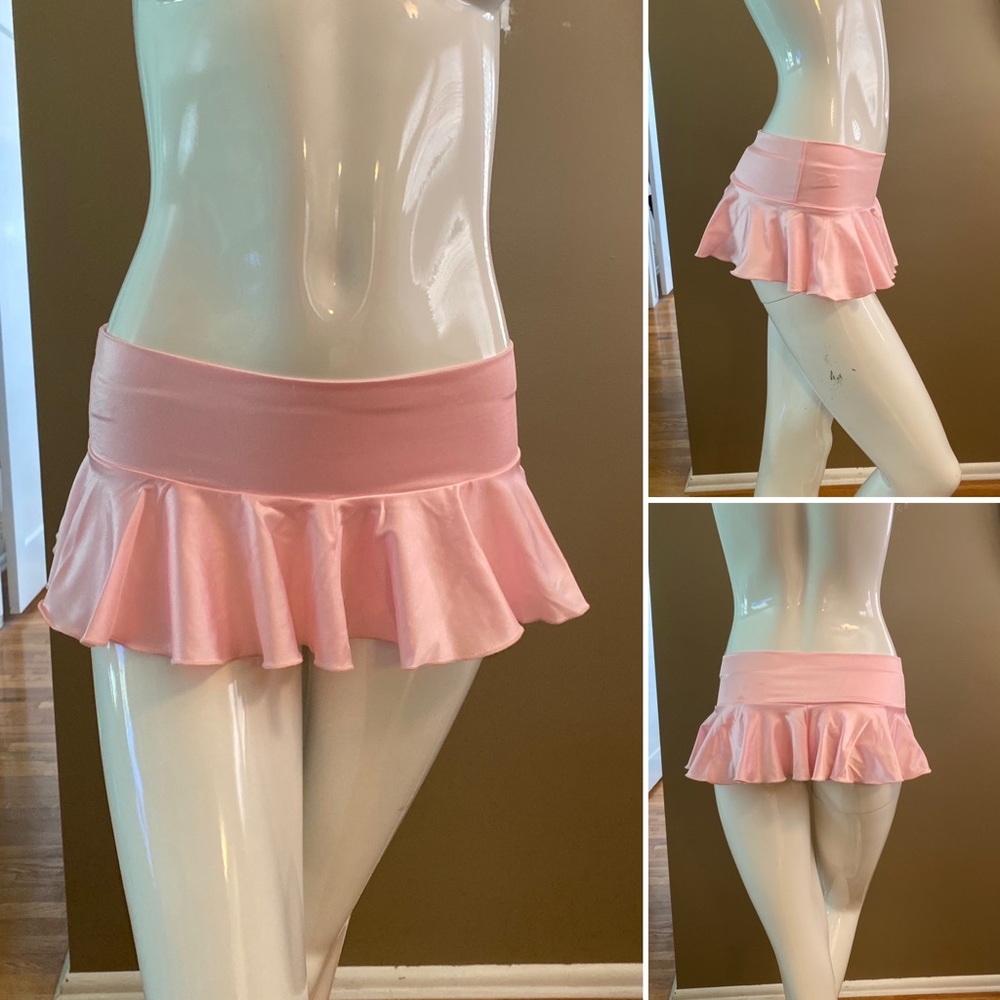 Women's Pink Ruffle Swim Coverup Skirt 💗